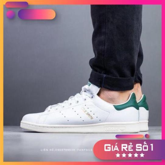 Giày Adidas 💙FREESHIP💙Adidas Stan Smith Vintage Chính Hãng - Giày Stan Smith Gót Xanh Chuẩn Auth [CQ2871] -B31