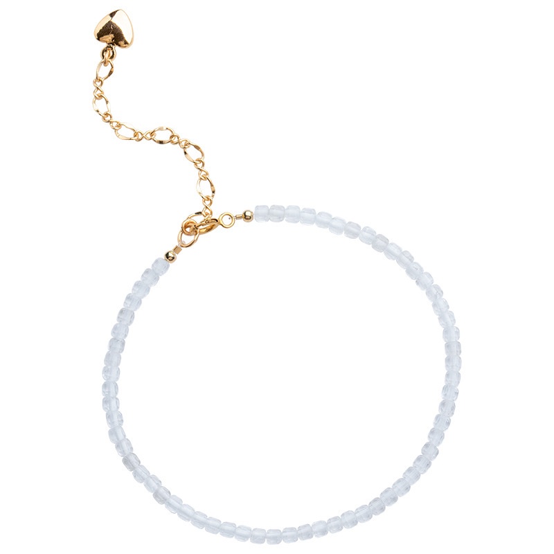 [Hàng Mới Về] Vòng Tay Đính Đá Xanh Dương Sáng Phong Cách Cá Tính Thời Trang Mùa Hè Cho Nữ