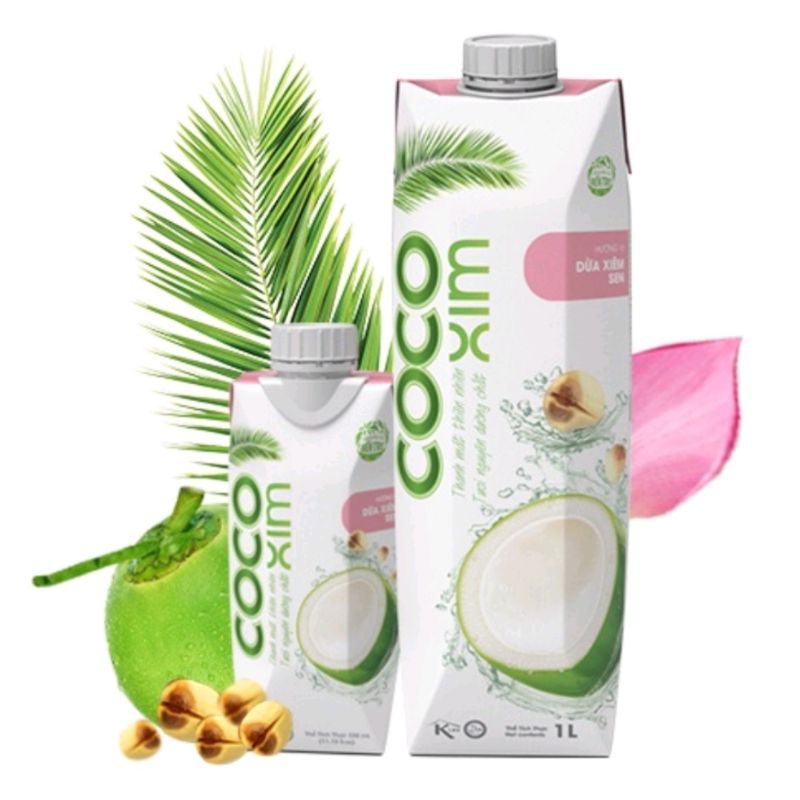 Nước dừa Xiêm xanh/ Xiêm Sen Cocoxim 1L