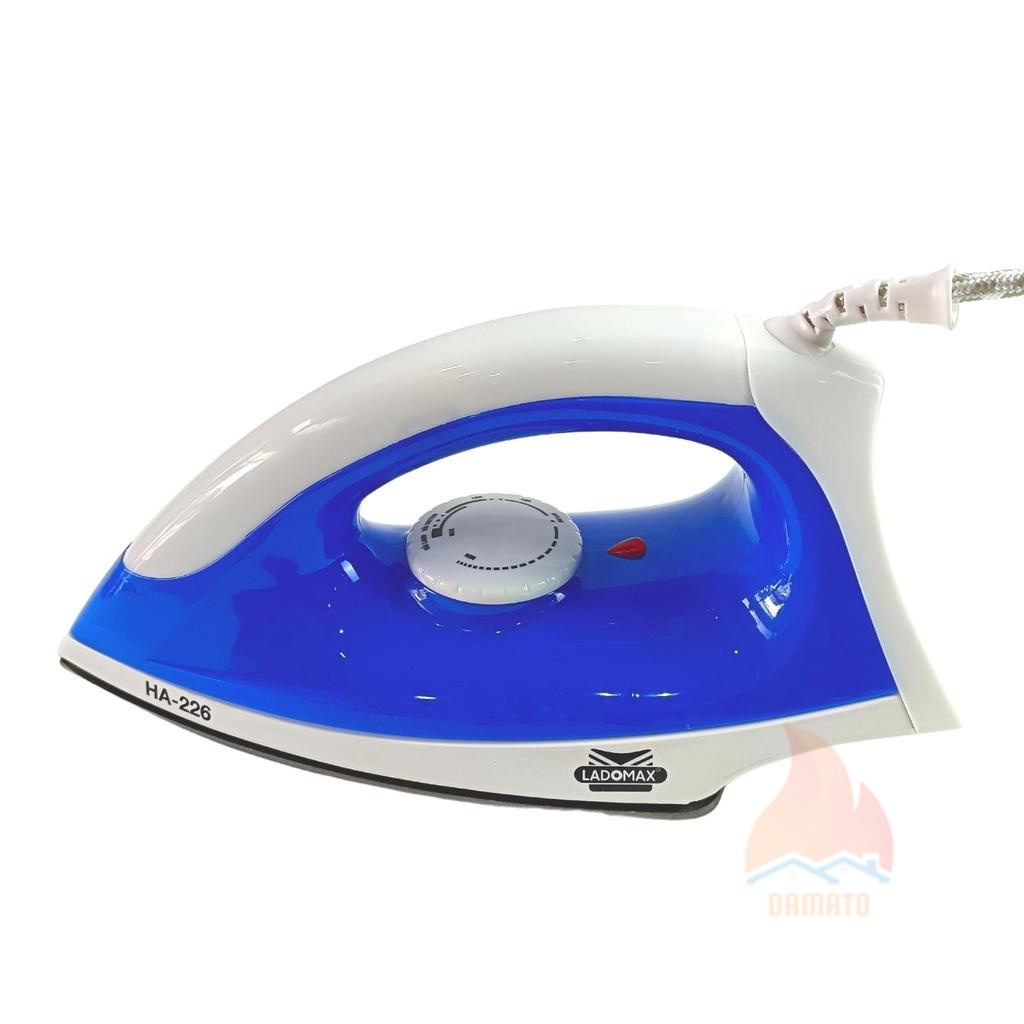 Bàn ủi điện Ladomax HA-226 công suất 1200W, bàn là khô đế nhôm chống dính