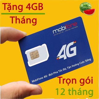 Sim 4G Mobifone MDT250A Trọn Gói 1 Năm Tặng 4GB 1 Tháng