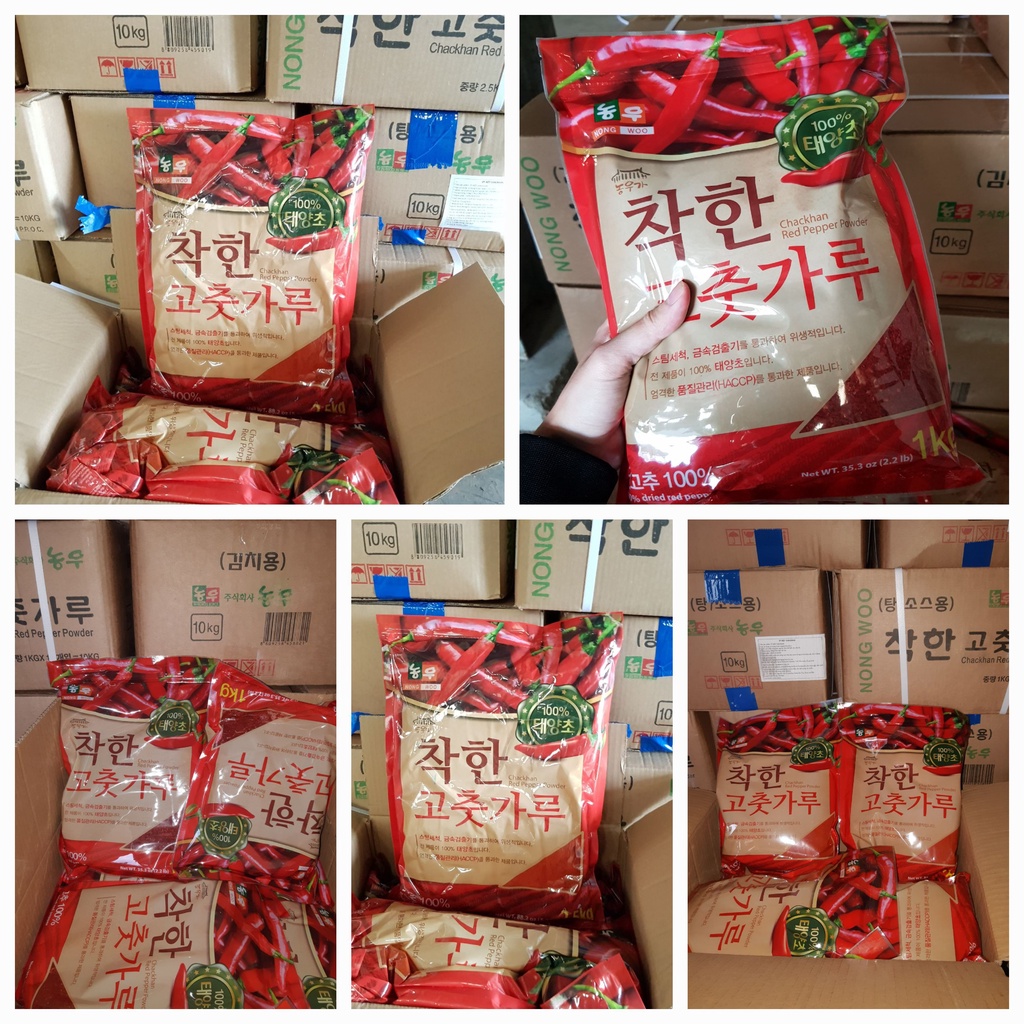 500g, 1kg Bột Ớt Hàn Quốc CHACKHAN - Thương Hiệu NONG WOO - Nhập Khẩu Trực Tiếp