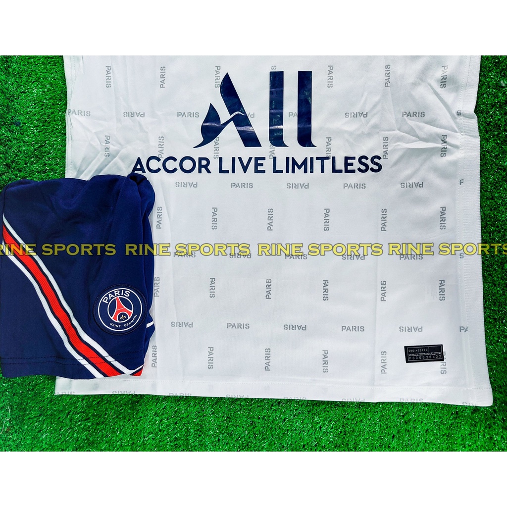 Hàng Thailand Super Bộ áo bóng đá PSG – Paris Saint Germain trắng tranning hàng Super thailand 2022-2023 Giống thi đấu