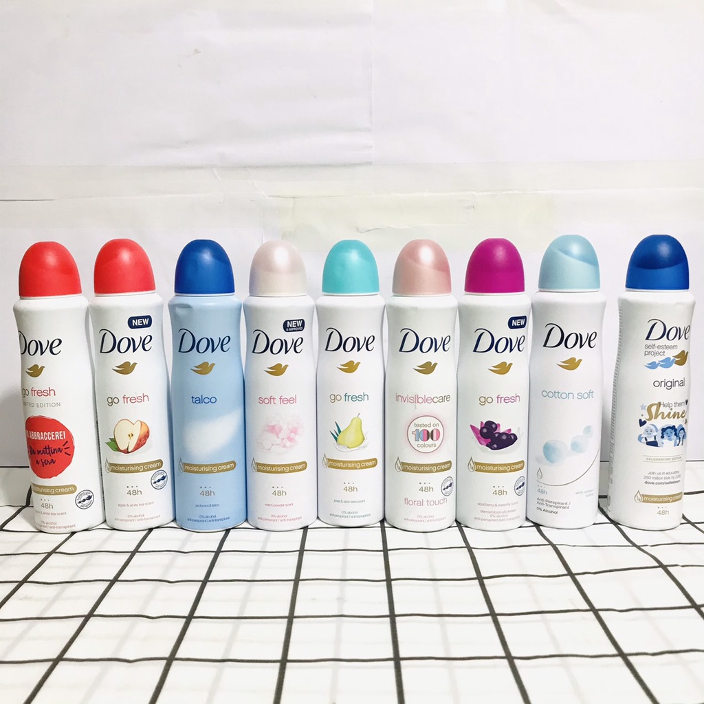 Xịt khử mùi toàn thân Dove 150ml USA