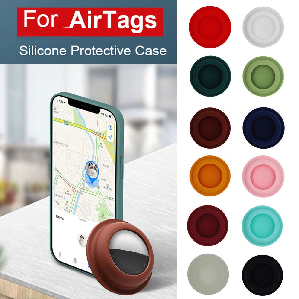 Vỏ Bảo Vệ Hộp Sạc Tai Nghe Airtags Bằng Silicon Mềm Chống Trượt Chống Sốc Chống Rơi