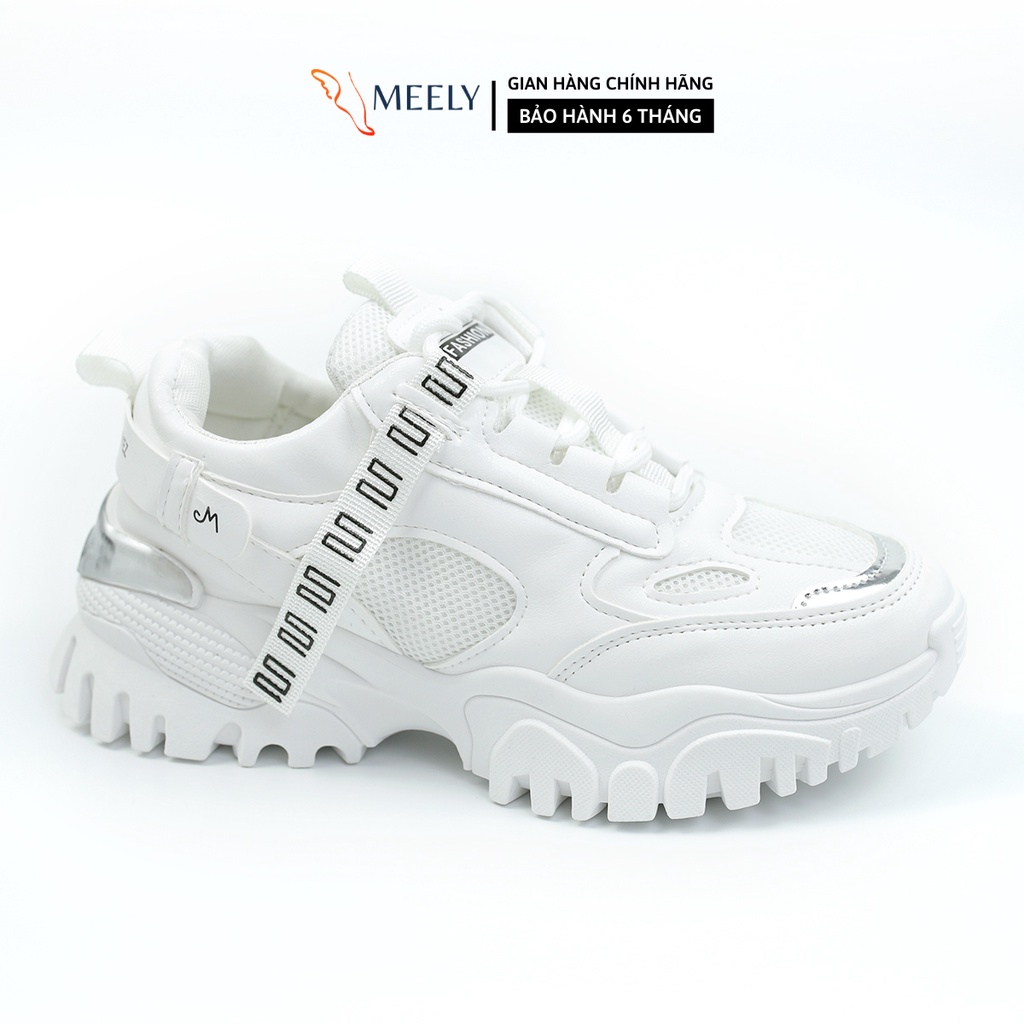 Giày Thể Thao Nữ MEELY Độn Đế Sneaker Ulzzang Năng Động - MS085