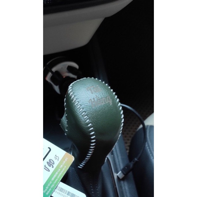 Combo bọc cần số & phanh tay các dòng xe Hyundai Accent, Elantra... số sàn da bò thật 100 %