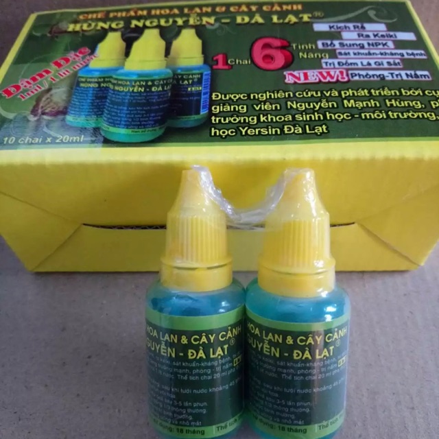 2  chai chế phẩm hùng nguyễn chuyên dùng cho lan