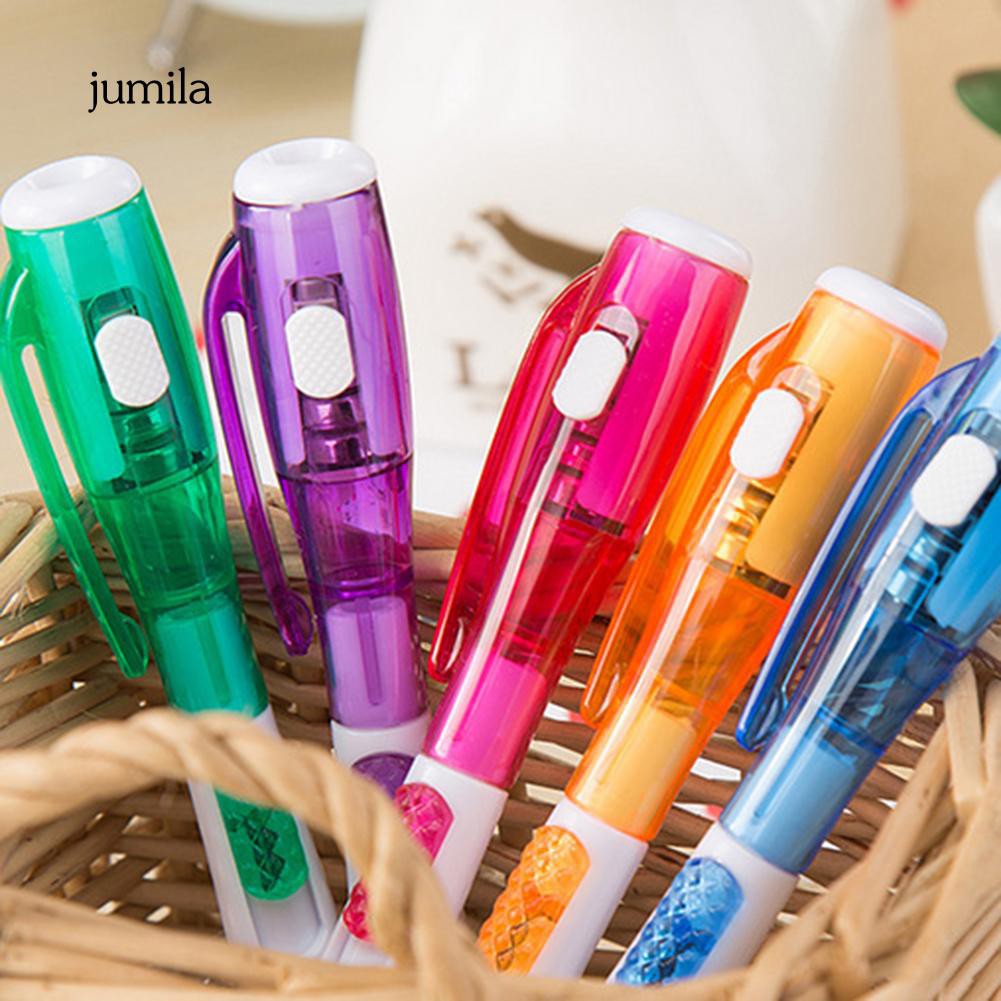 Bút bi mực xanh có đèn LED 2 trong 1 sáng tạo