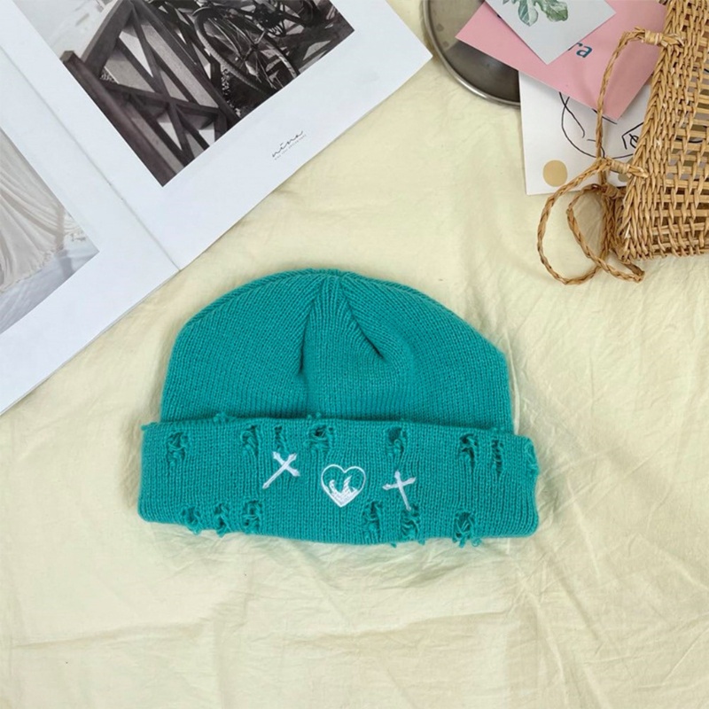 Mũ beanie Dệt Kim Màu Trơn Thời Trang Dành Cho Nam Nữ