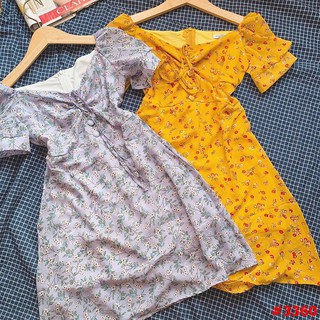 ĐẦM VÀNG HOA NÚT BỌC - HÀNG QC