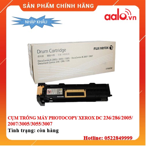 CỤM TRỐNG MÁY PHOTOCOPY XEROX DC 236/286/2005/2007/3005/3055/3007 (NHẬP KHẨU MỚI 100%) - aalo.vn - AALO.VN