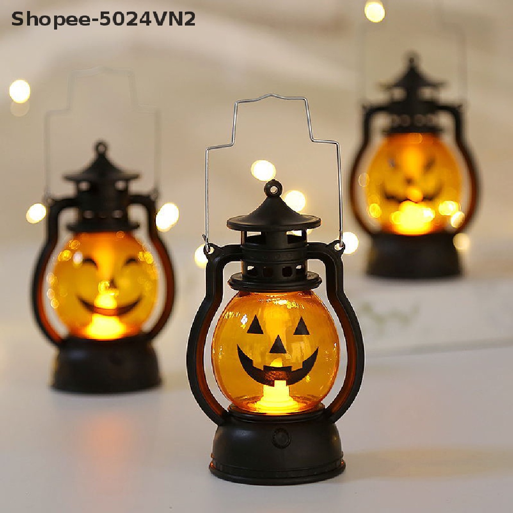Đèn Lồng Dầu Đầu Lâu Ngựa Bí Ngô Trang Trí Halloween Sáng Tạo Cho Quán Bar.