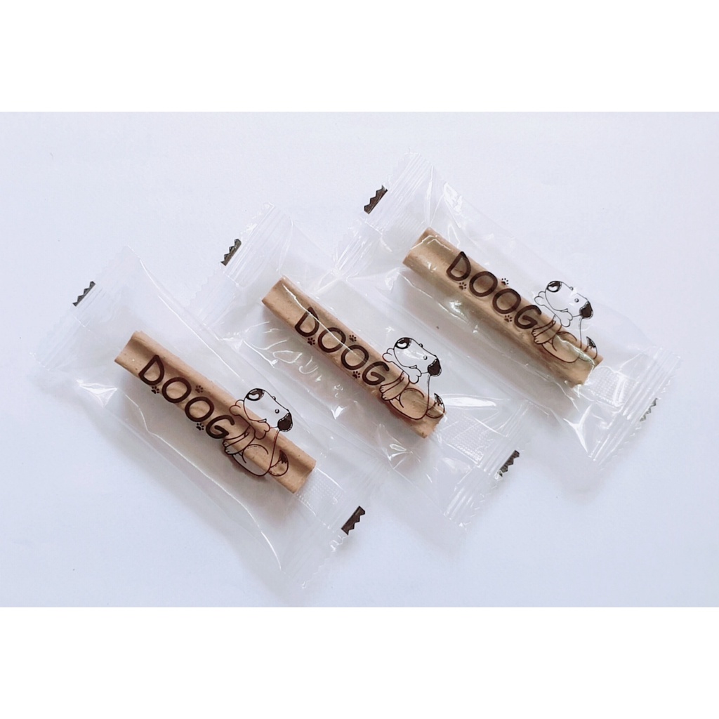 Xương gặm doog vị sữa, bổ sung canxi, sạch răng, thơm miệng, dễ tiêu hóa, hình chữ thập 10g &lt; bán lẻ 1 chiếc &gt;