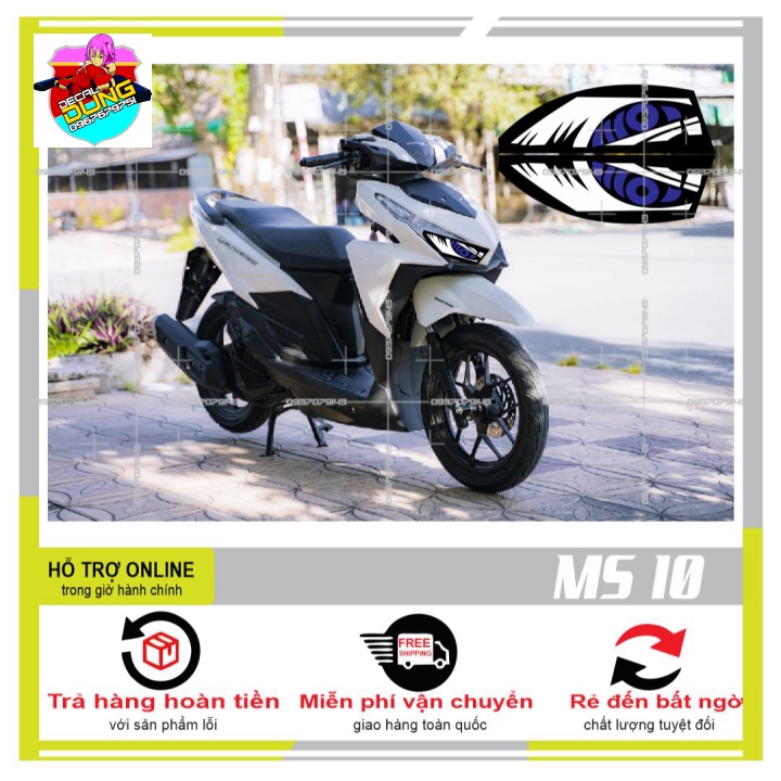 DECAL DÁN ĐÈN SƯƠNG MÙ XE VARIO 2017 (DECAL TRONG SUỐT) MS 10 - DUNG DECAL