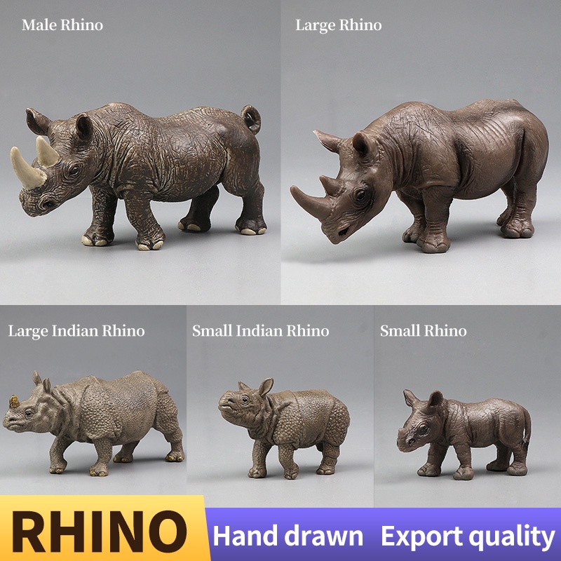 Mô Hình Tê Giác Châu Phi Đồ Chơi Cho Bé