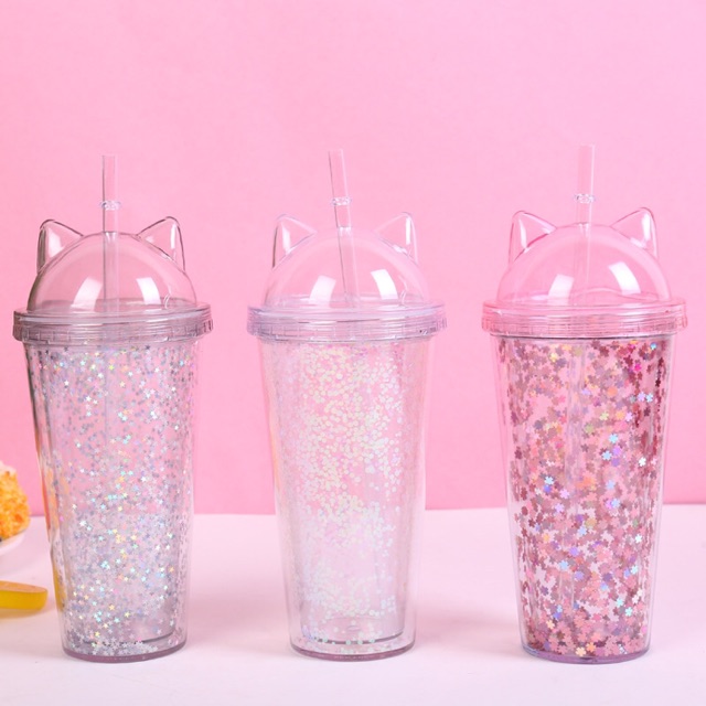Ly nhựa kim tuyến 500ml