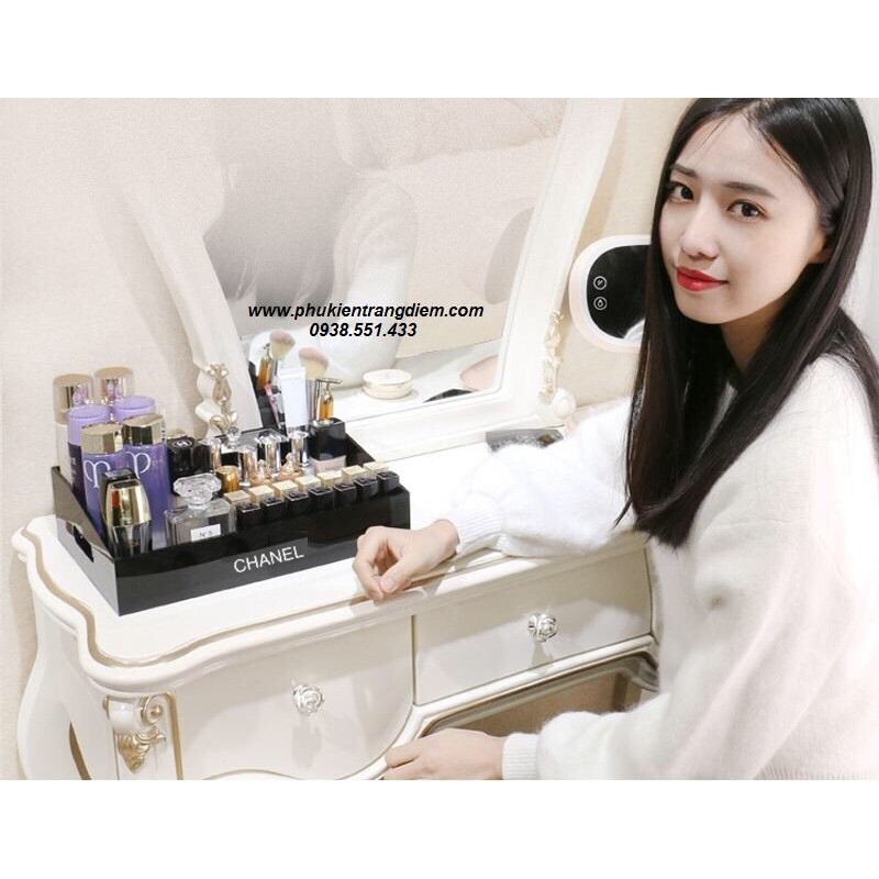 [SIZE 30CM] Khay Đựng Mỹ Phẩm Trang Điểm CH-A-N-E-L