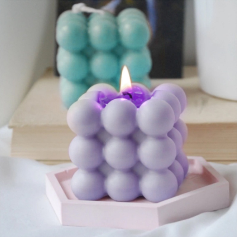 Khuôn Silicone Làm Bánh Mousse/Xà Phòng/Xà Phòng Hình Khối Rubik 3D DIY