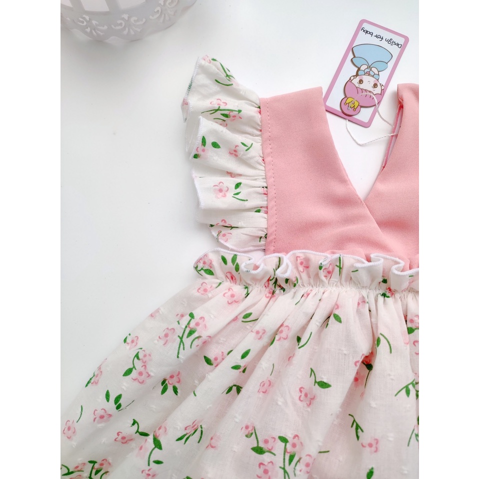 Body cho bé gái thiết kế [𝐅𝐑𝐄𝐄𝐒𝐇𝐈𝐏 + TURBAN] Su Shop body váy quả đỏ mới