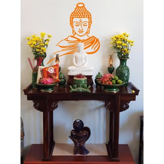 Decal dán tường Phật - Tranh Phật sang trọng dán được cửa kính, gỗ