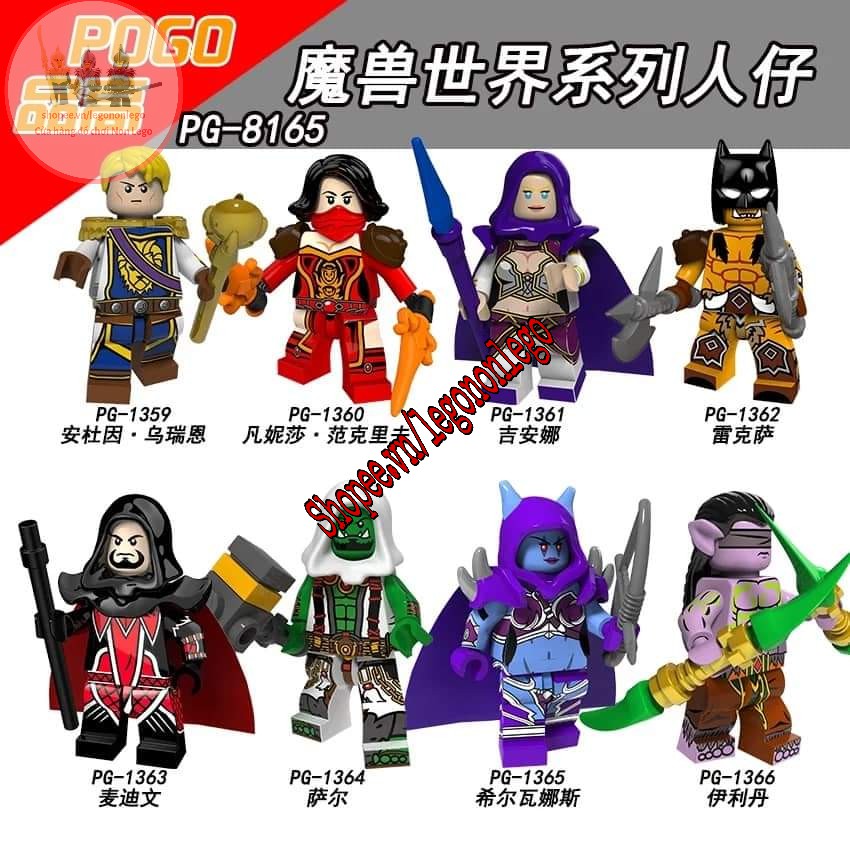 Minifigure mô hình nhân vật game Warcraft hãng Pogo