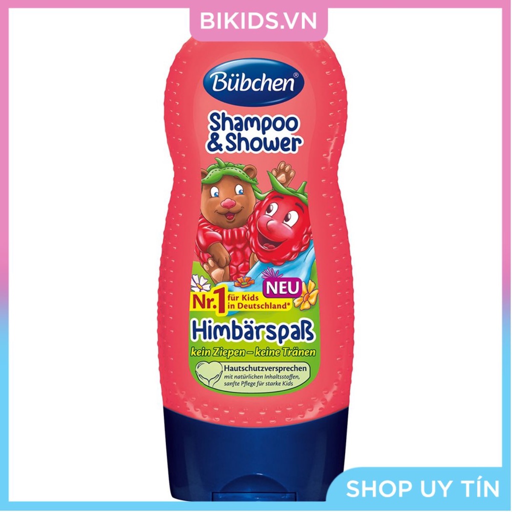 Bubchen - Sữa tắm gội chung hương dâu đất