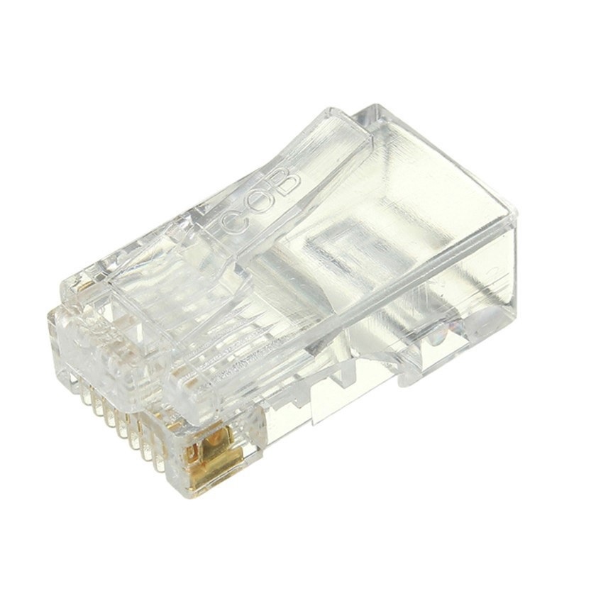 Hộp 100 đầu mạng RJ45 nhựa AMPIX - màu Trắng