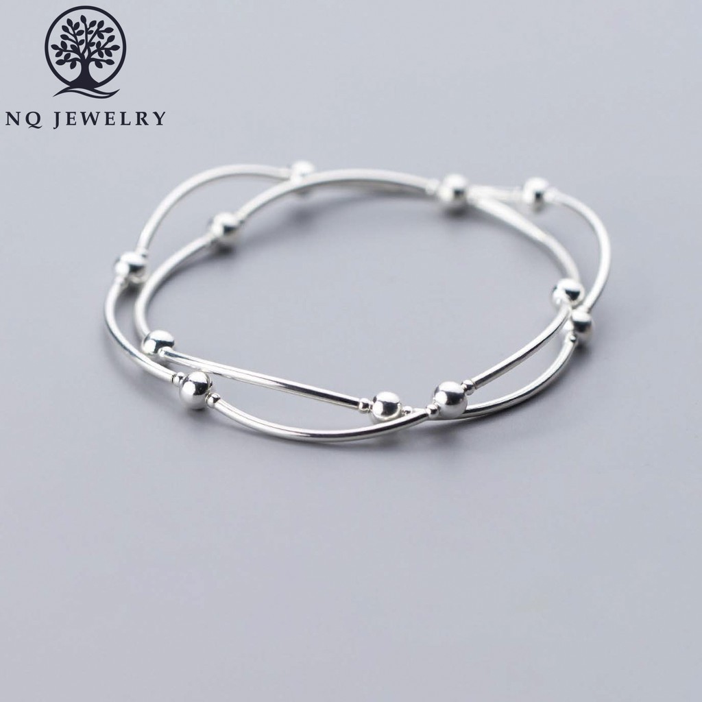 Lắc bạc 3 line- NQ Jewelry