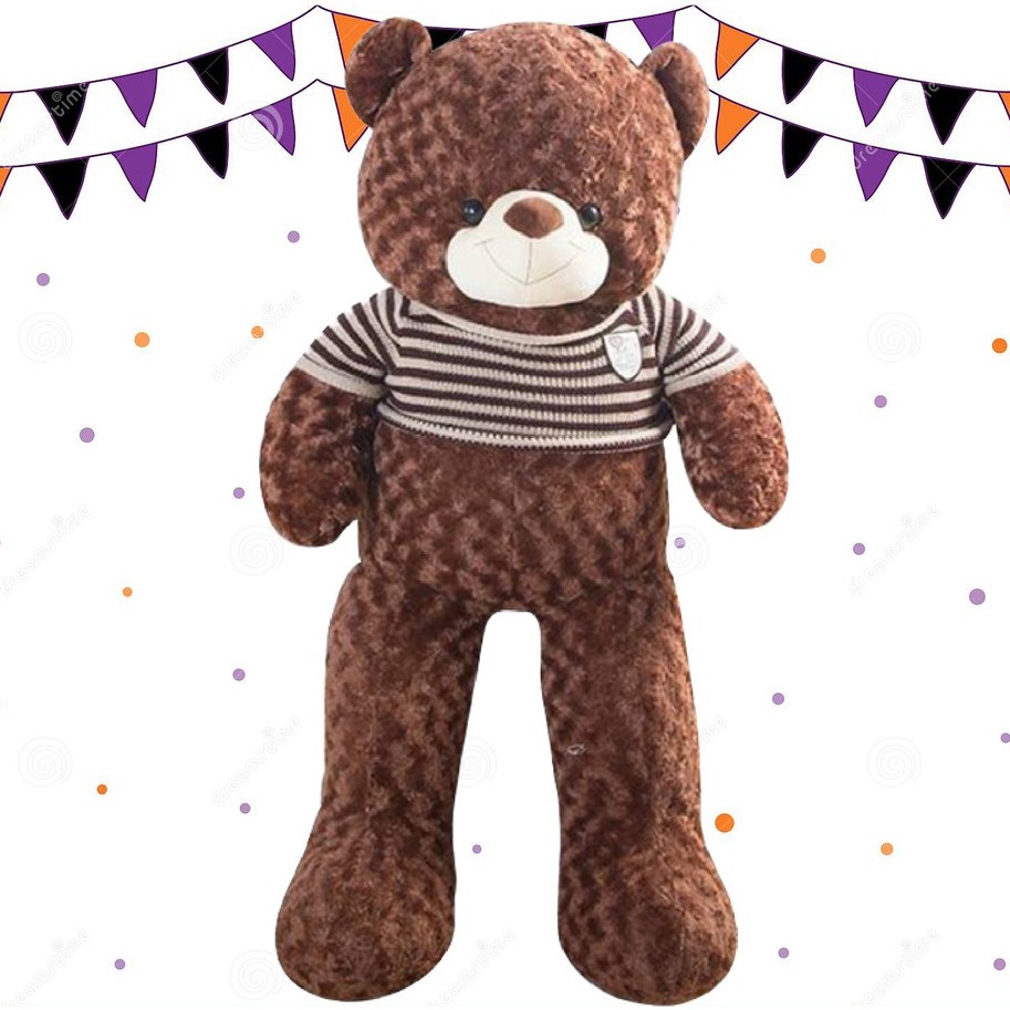 [Mã SRBACK010912 hoàn 20K xu đơn 50K] Gấu Bông Teddy 1m8 To, Thú Nhồi Bông Cute Khổng Lồ Giá Siêu Rẻ Chiều Cao Thật