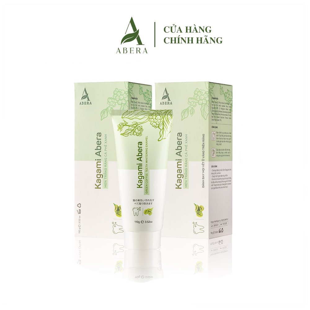 Combo 2 Hộp Men Trắng Răng Kagami Abera 110g - Xử Lý Ngay Mọi Vết Ố Vàng Mảng Bám Cao Răng