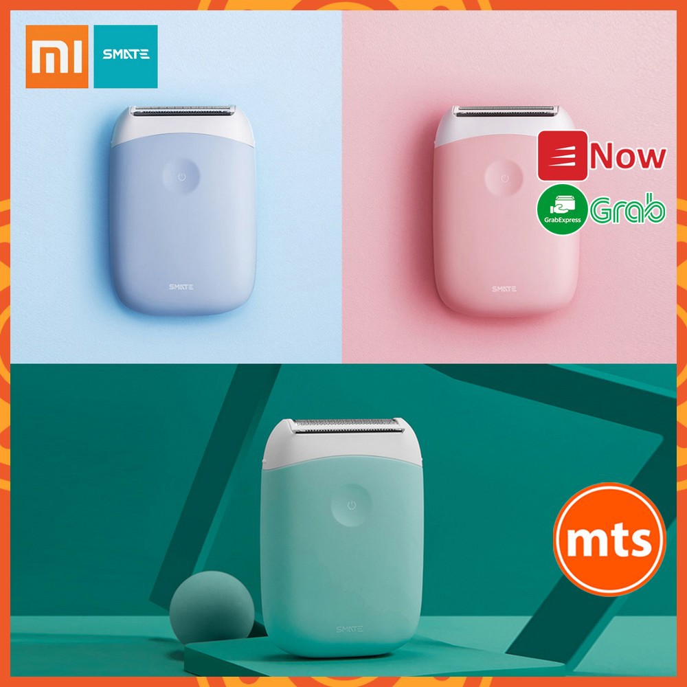 Máy cạo lông phụ nữ Xiaomi Smate pin sạc cạo lông tay chân lông bikini tiện lợi không đau rát -Minh Tín Shop