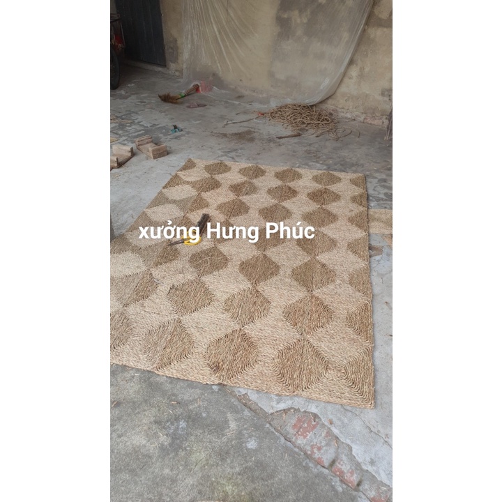 Thảm cói chữ nhật siêu rẻ đẹp- chụp hình,decor cực xinh size 80cm x 1m2