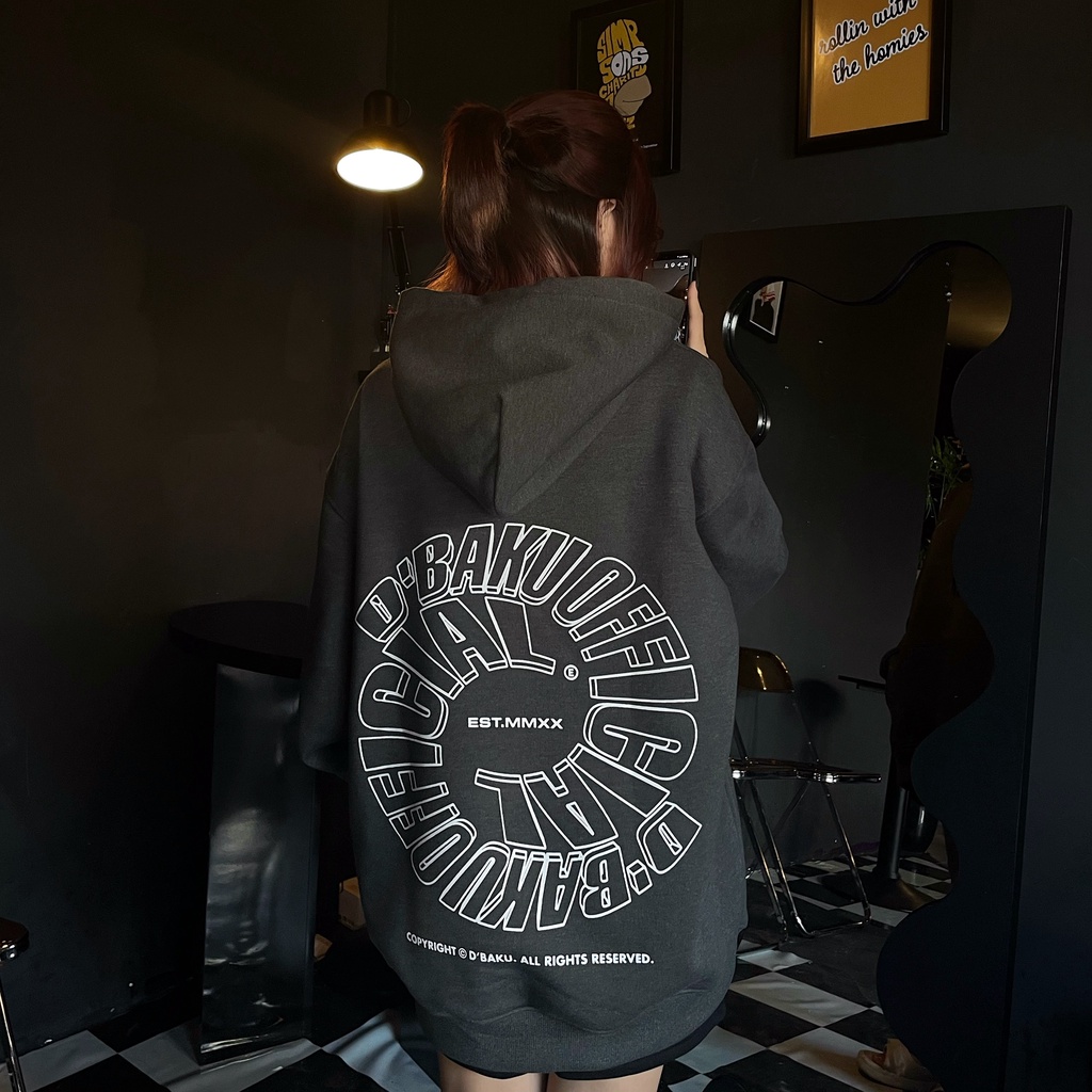 Áo khoác Hoodie nỉ bông D'BAKU OFFICIAL (Tặng kèm túi Tote)