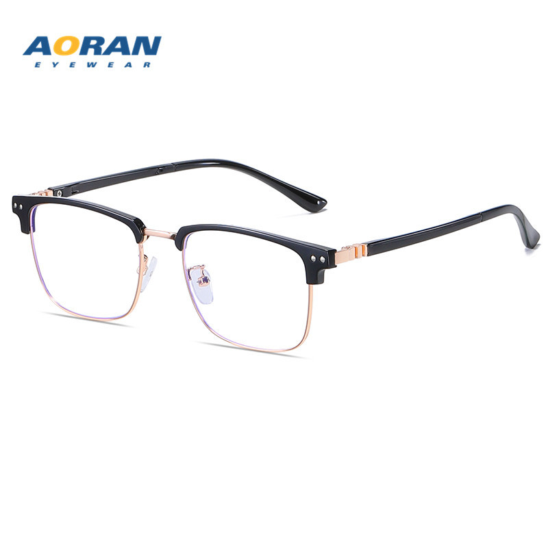 Kính Chống Ánh Sáng Xanh Gọng Kim Loại Thay Đổi Màu Sắc Thời Trang Cho Nam