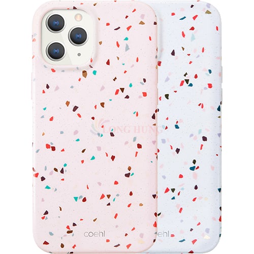 Ốp lưng nhựa cứng giả kính Uniq Coehl Terrazzo iPhone 12 Series - Hàng chính hãng