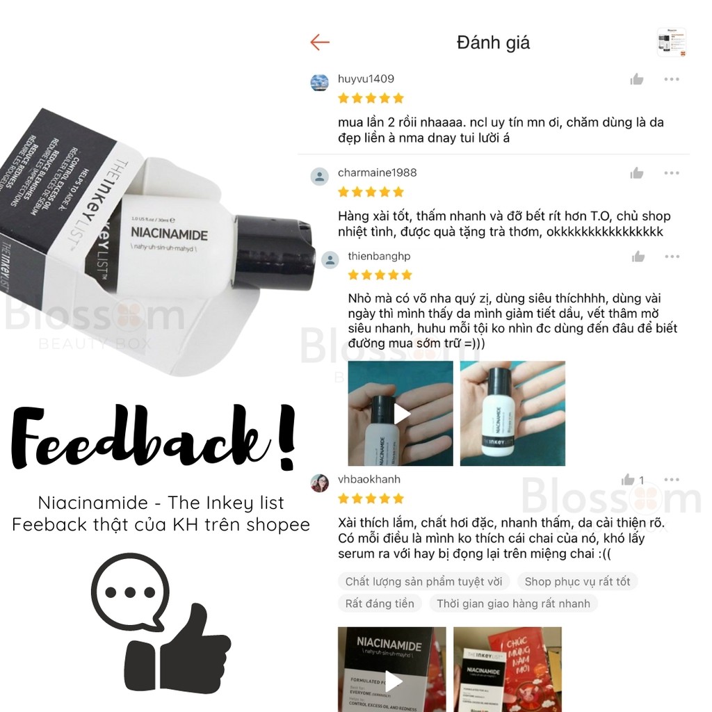 [Sephora US] Serum da dầu mụn NIACINAMIDE THE INKEY LIST