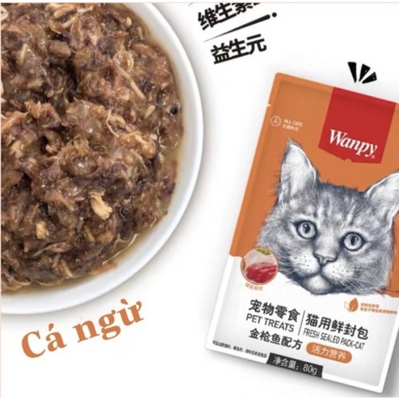 Pate Wanpy cho mèo 80g