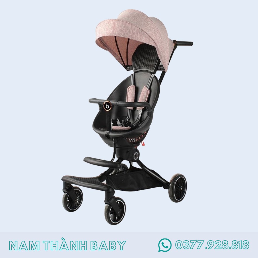 FREE SHIP ! Xe đẩy tiện lợi Baobaohao V8 thế hệ mới MẪU MỚI NHẤT 2021 - HỒNG