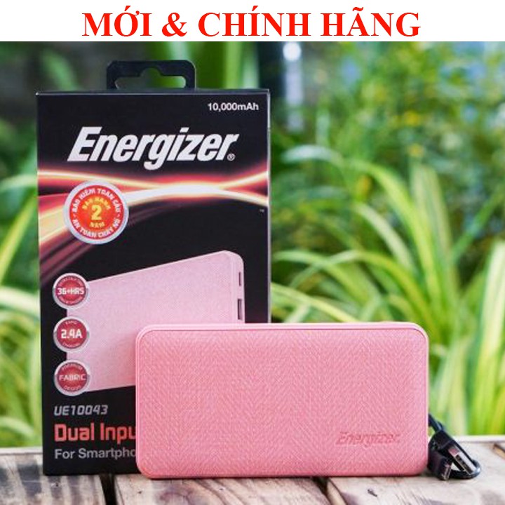 Pin Sạc dự phòng BỌC VẢI SANG TRỌNG Bảo hiểm cháy nổ Energizer UE10043