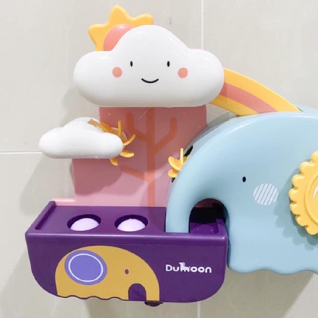 Đồ chơi nhà tắm xoay nước Voi con  hãng Dumoon- Đồ chơi đầy nhà