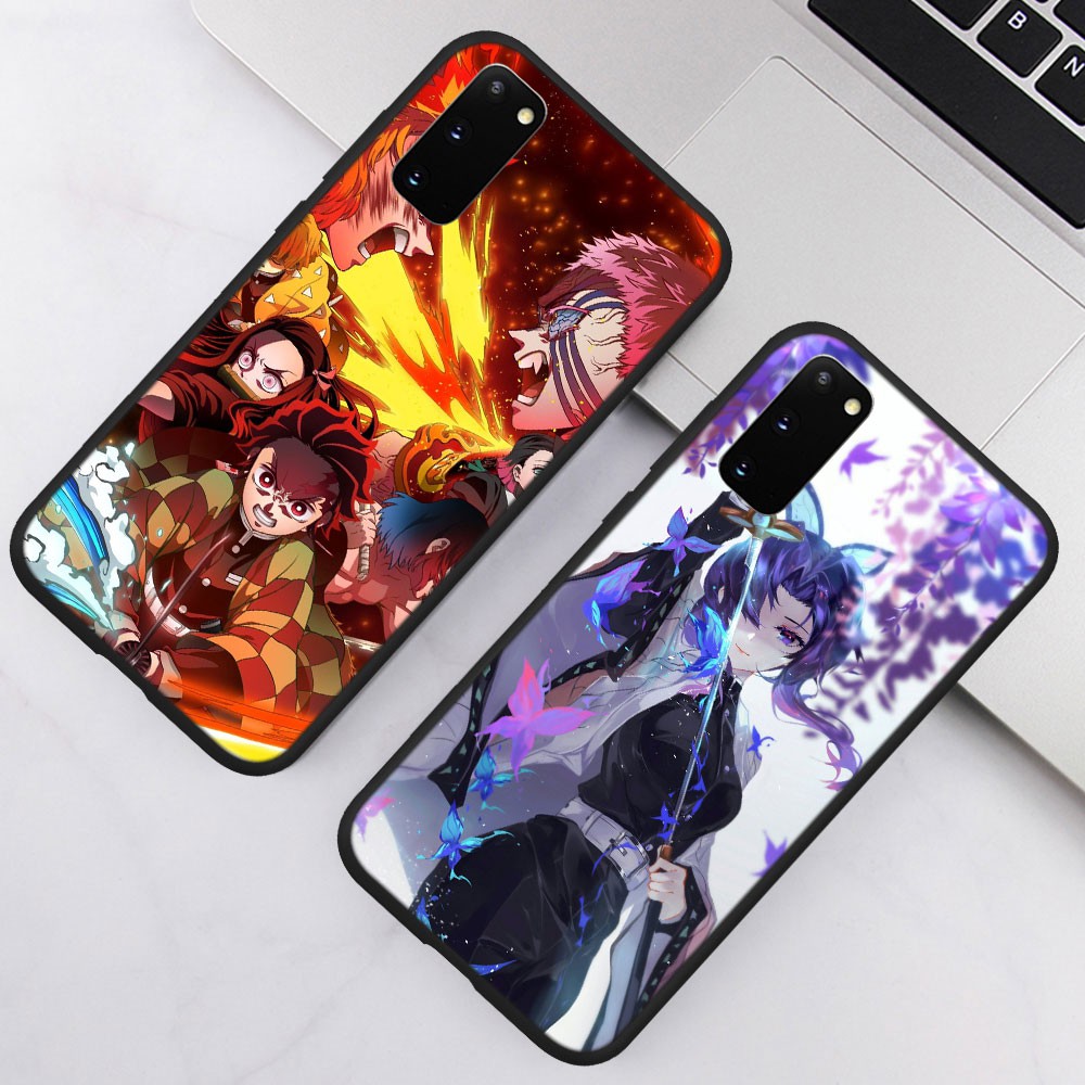 Ốp điện thoại hình Demon Slayer Kimetsu No Yaiba 62SA cho Samsung Galaxy A30S A20S A20E A10S A30 A20 A10 A9 A8 A7+