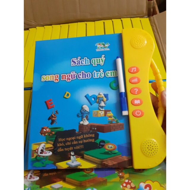 [ HÀNG CHUẨN - BẢO HÀNH 12 THÁNG] S ách nói song ngữ anh việt cho bé