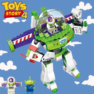 Buzz Lightyear Mecha Toy Story Câu chuyện giáo dục dành cho trẻ em Đồ chơi khối xây dựng lắp ráp