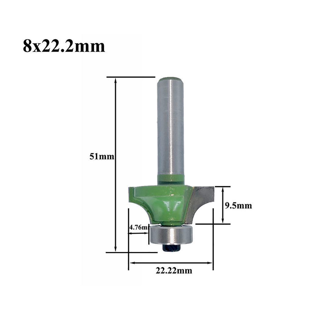 Đầu Cắt Gỗ Hình Tròn 8mm Banglax Cho Máy Phay