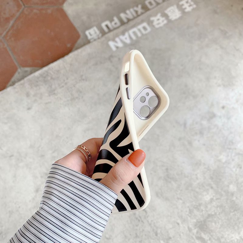 Ốp Lưng Mềm Họa Tiết Sọc Ngựa Vằn Cho Iphone 12pro Max 12mini 11pro Max X Xs Max Xr Se 2020 7 8 Plus | BigBuy360 - bigbuy360.vn