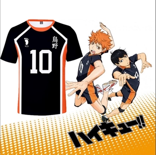 Áo thun tay ngắn cosplay nhân vật anime Haikyuu độc đáo