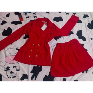 Set khoác vest kèm chân váy
