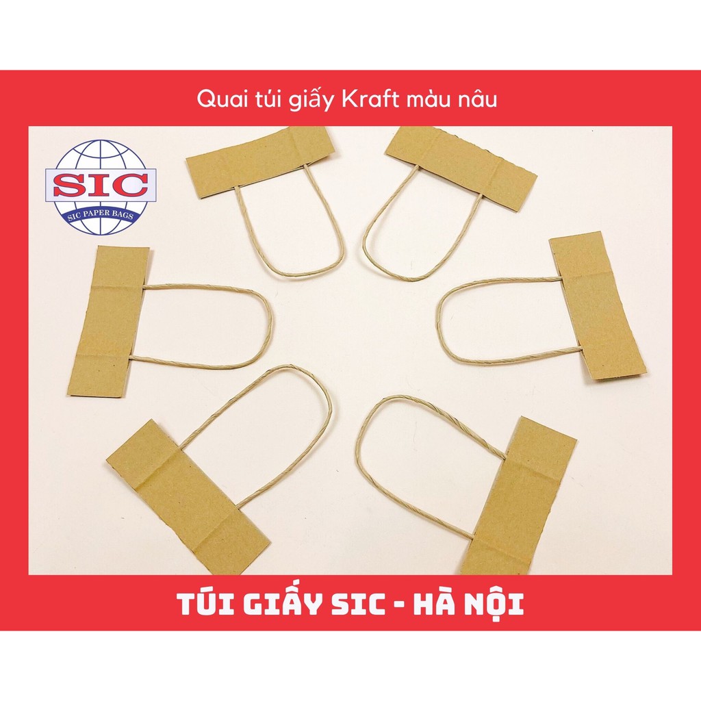 QUAI TÚI GIẤY KRAFT MÀU NÂU