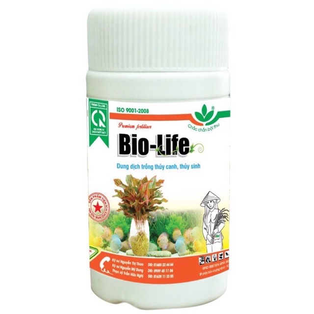 Dung dịch bổ sung dinh dưỡng cho cây trồng thủy canh/ thủy sinh Bio-life/ bio gold extra 100ml ☘️